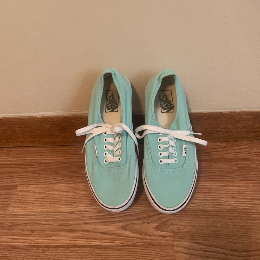 Light “aqua blue” authentic vans